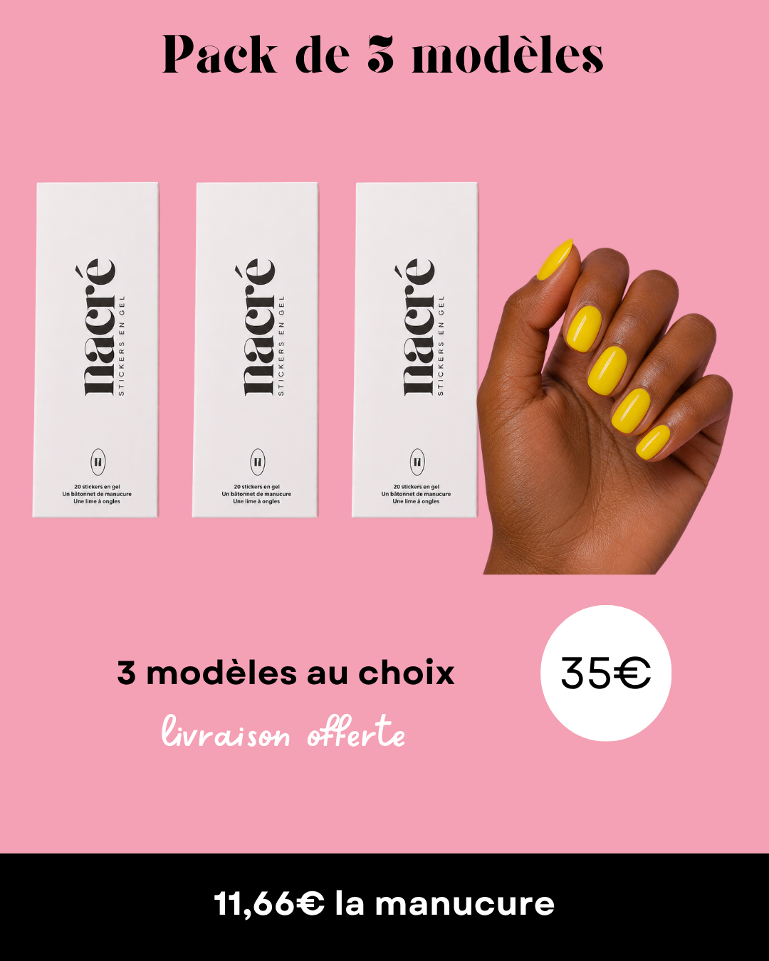 Pack de 3 modèles
