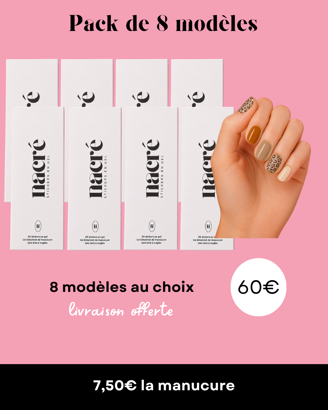 Pack de 8 modèles